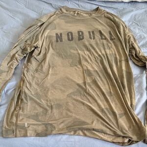 NOBULL Men's Olive Camouflage Long Sleeve Tee
